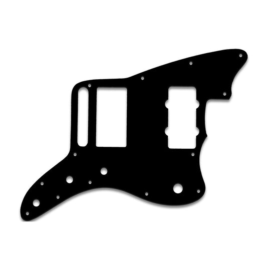Blacktop Series Jazzmaster - Solid Shiny Black .090" / 2.29mm thick, with bevelled edge