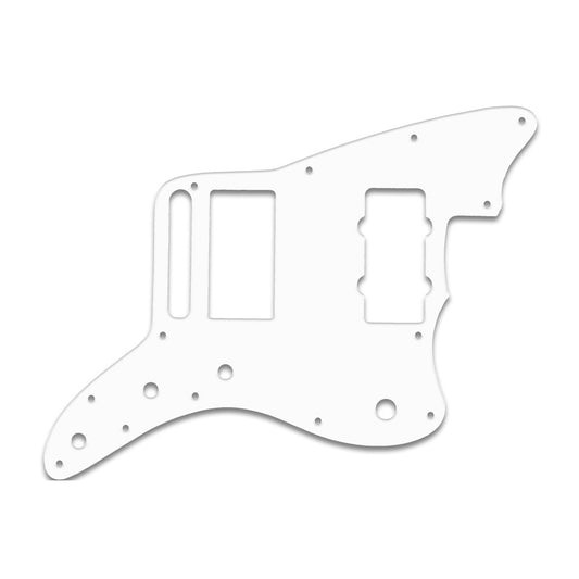 Blacktop Series Jazzmaster - Solid Shiny White .090" / 2.29mm thick, with bevelled edge