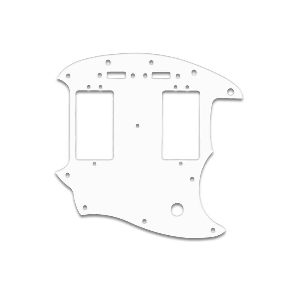 Pawn Shop Mustang Special - Thin Shiny White .060" / 1.52mm Thickness, No Bevelled Edge