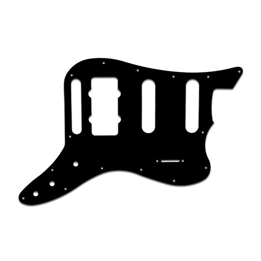 Fender Pawn Shop Bass Vi - Matte Black .090" / 2.29mm thick, with bevelled edge.