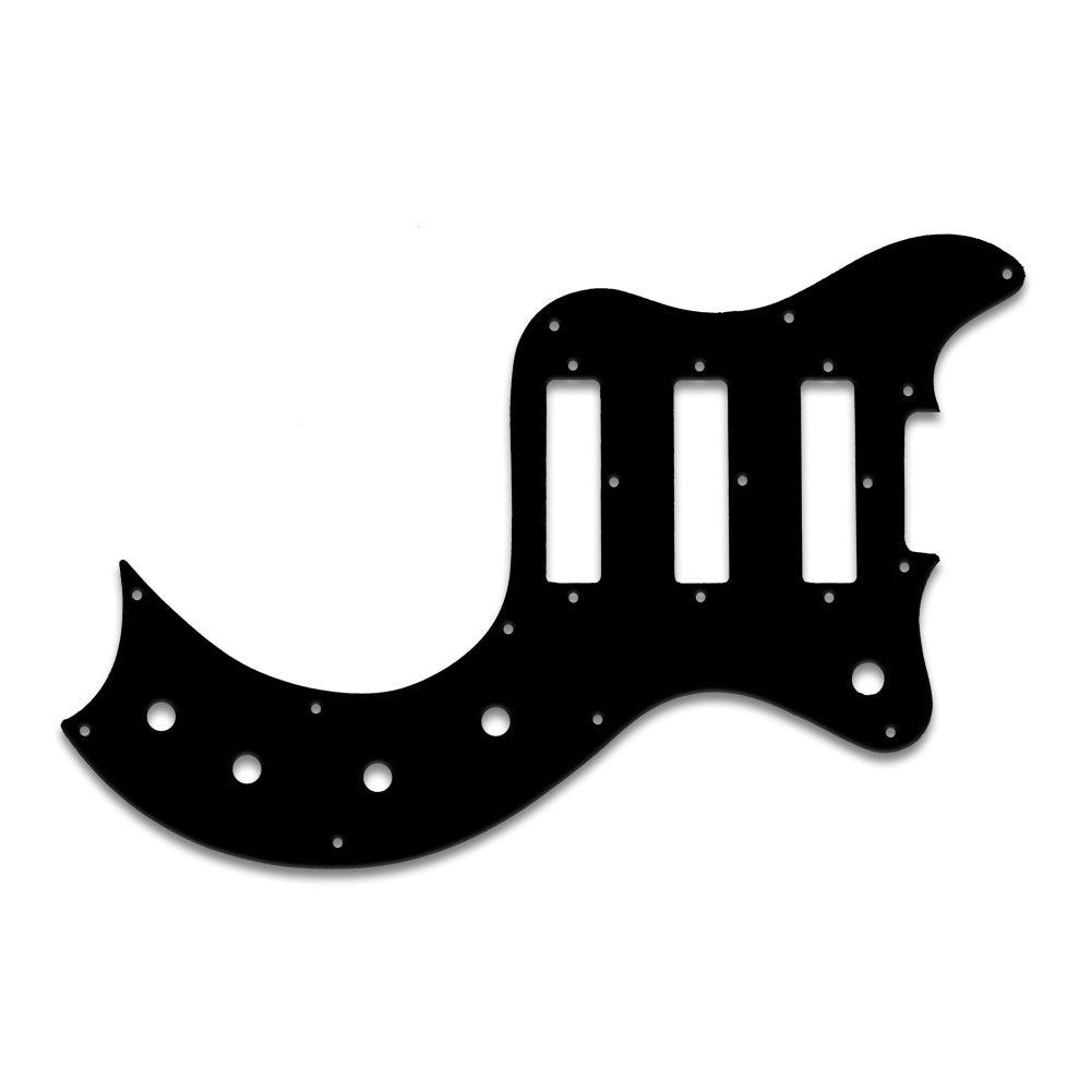 S-1 - Thin Shiny Black .060" / 1.52mm Thickness, No Bevelled Edge