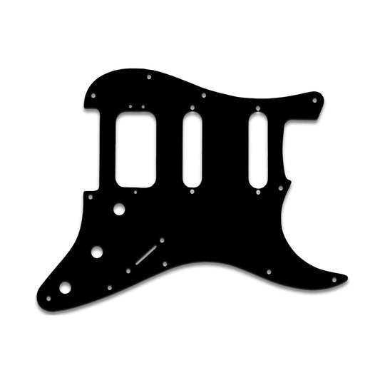 Strat American Deluxe - Thin Shiny Black .060" / 1.52mm Thickness, No Bevelled Edge