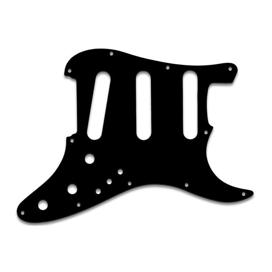 Strat Elite - Solid Shiny Black .090" / 2.29mm thick, with bevelled edge