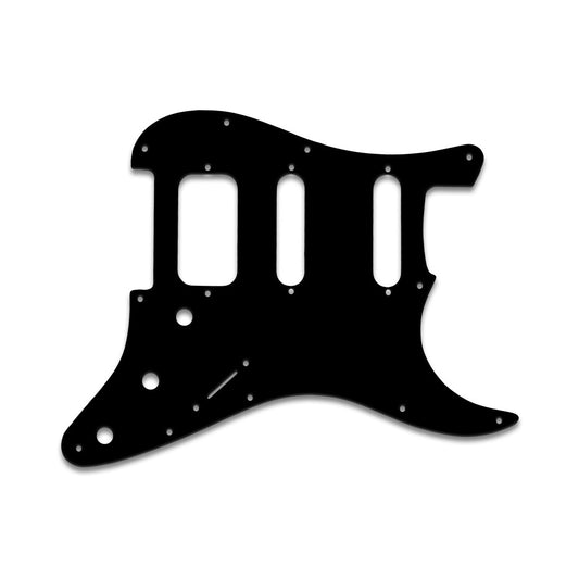 Strat Lonestar - Thin Shiny Black .060" / 1.52mm Thickness, No Bevelled Edge