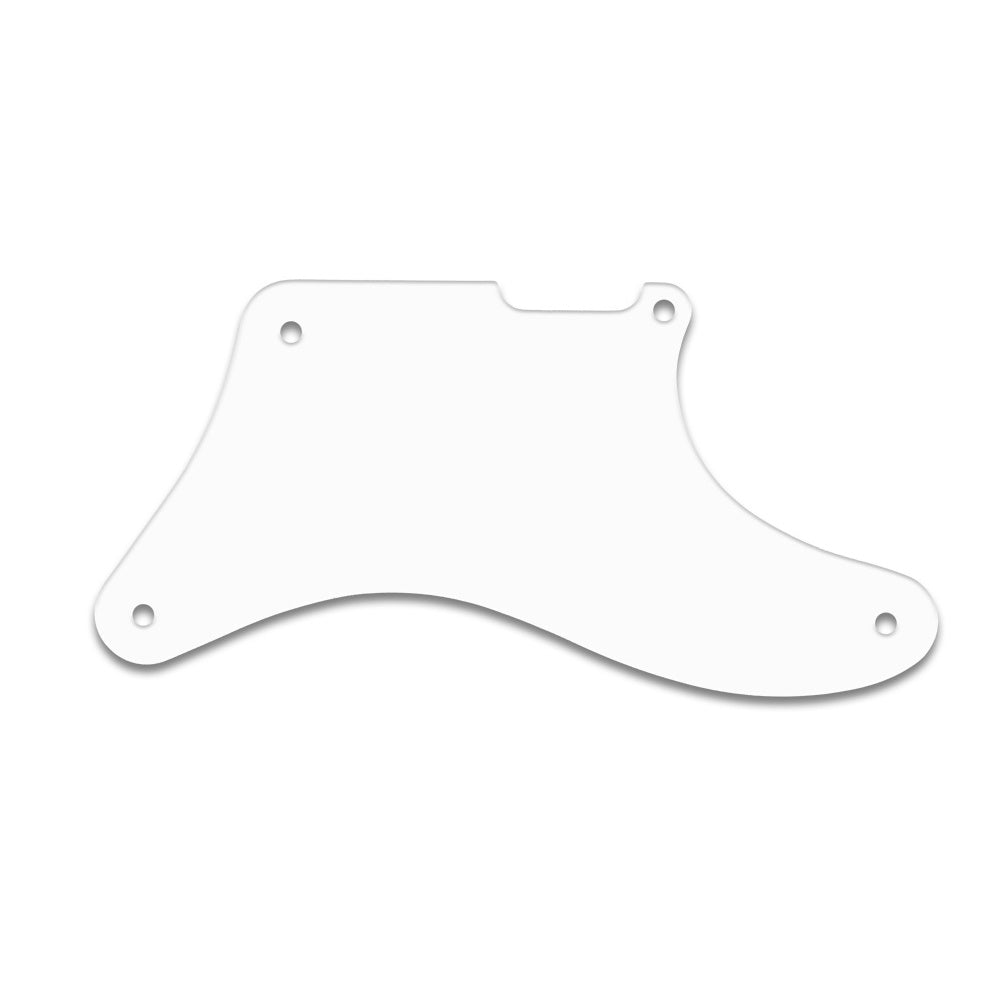 Tele Cabronita - Thin Shiny White .060" / 1.52mm Thickness, No Bevelled Edge .060 No Bevel
