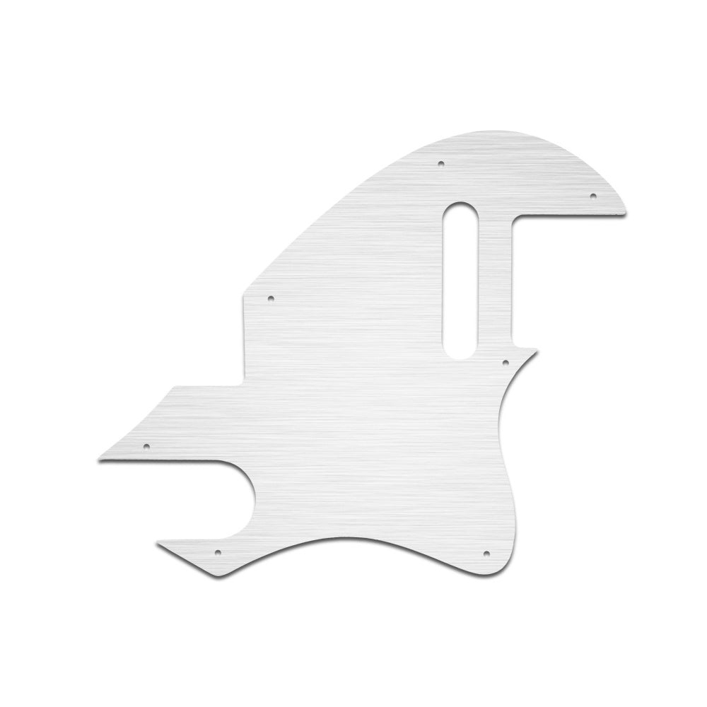 F Hole Tele - Brushed Silver (Simulated)