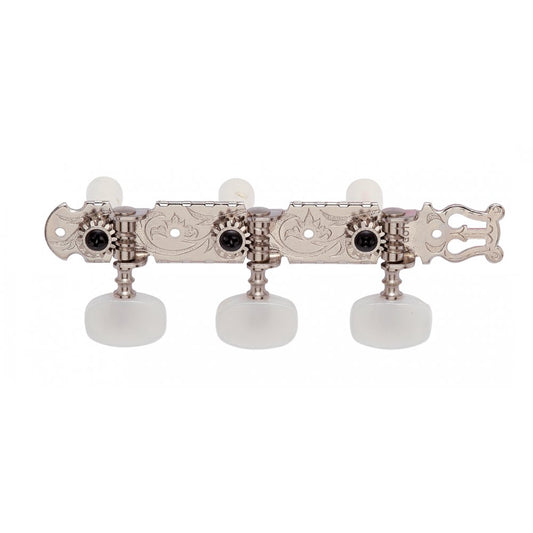 Classical Tuners with white pearloid buttons