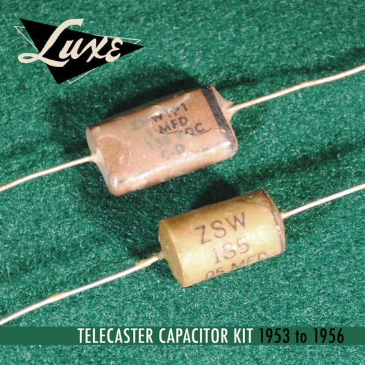 1953-1956 Telecaster: Wax Impregnated Paper & Foil .1mF & .05mF Capacitors