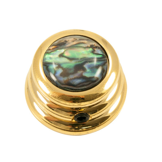 Ringo knob - Abalone Shell cap - Natural / Gold base
