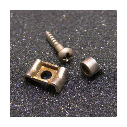 Nickel String Retainer with Screw and Spacer Aged Finish