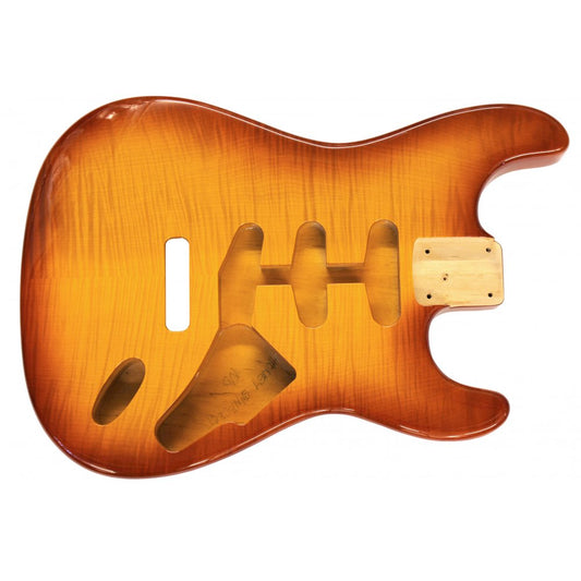 Strat Body Flame Honeyburst