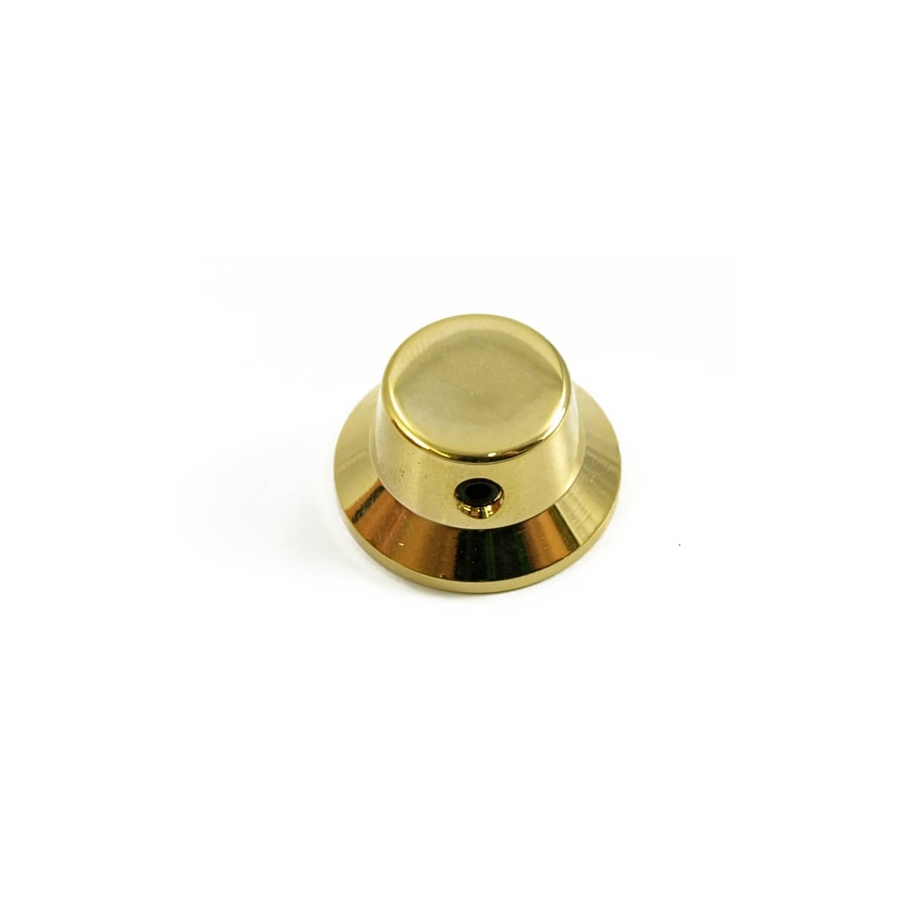 Brass Strat Knob - Plain Top, No Numbers