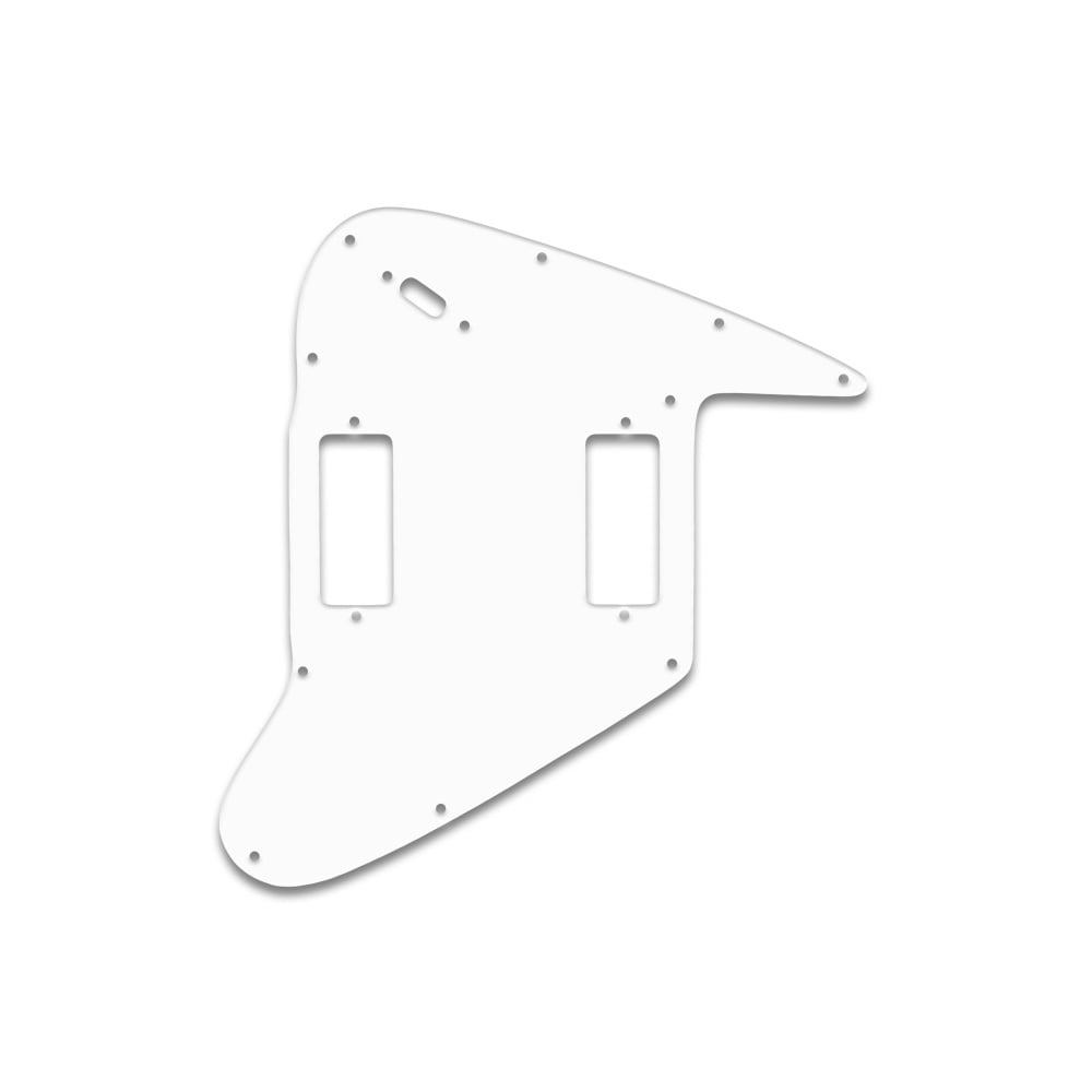 Firebird - Solid Shiny White .090" / 2.29mm thick, with bevelled edge