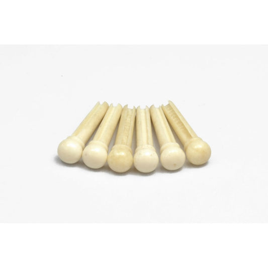 Cattle Bone Bridge Pins Set of 6 No Dot