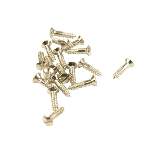 #4 Slot Head Screws For Fender Pickguard / Scratchplates Nickel (Bag Of 20 )