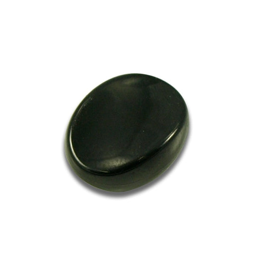 Butterbean' Button Black Plastic