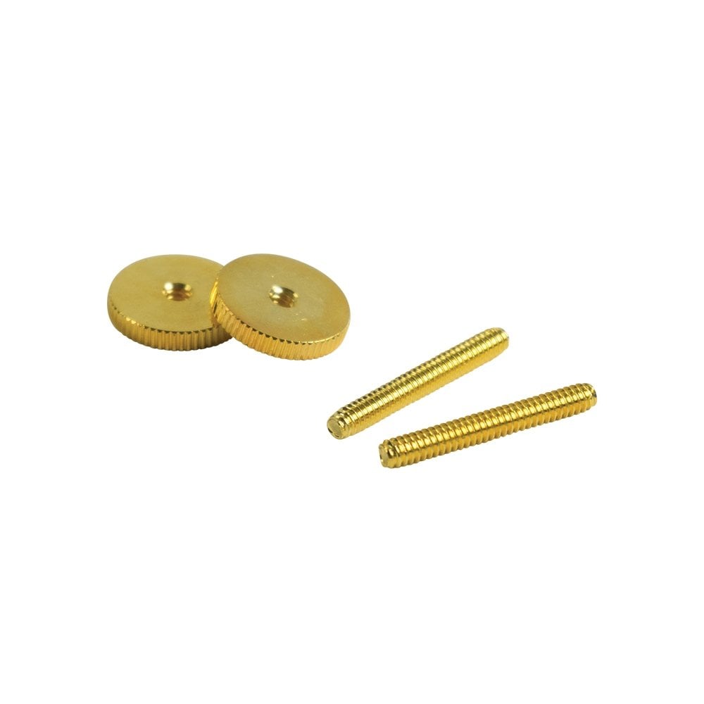 Brass Wheel And Post Set For Modern Or Vintage ABR-1 Tune-O-Matic Bridges