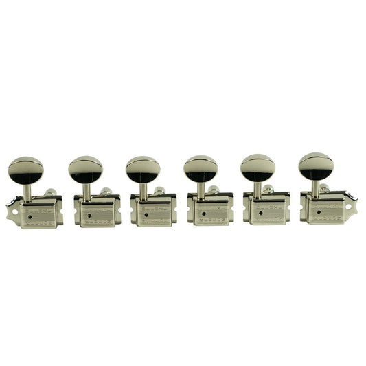 Traditional 6 In Line Tuners, Double Row Stamp, Locking