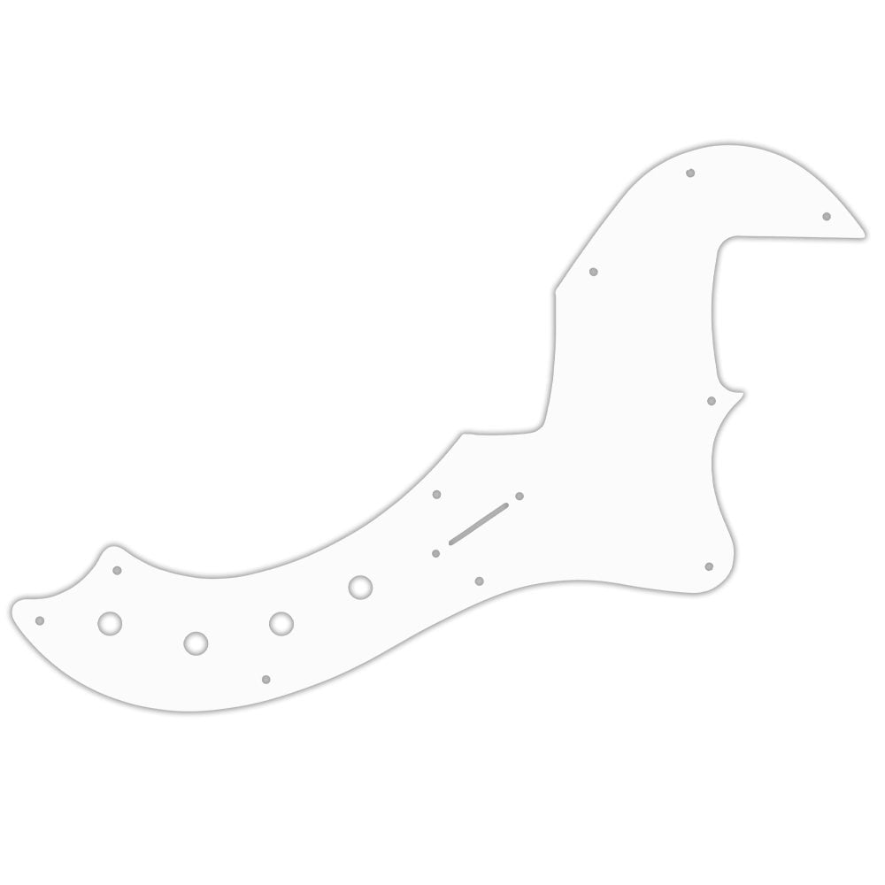 Fender 4 String American Deluxe or American Elite Dimension Bass IV - Thin Shiny White .060" / 1.52mm Thickness, No Bevelled Edge