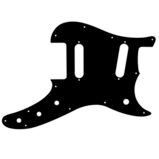 Fender Duosonic Offset SS - Solid Shiny Black .090" / 2.29mm thick, with bevelled edge