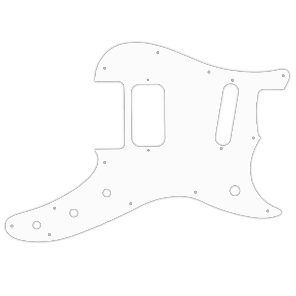 Fender Duosonic Offset HS - Solid Shiny White .090" / 2.29mm thick, with bevelled edge