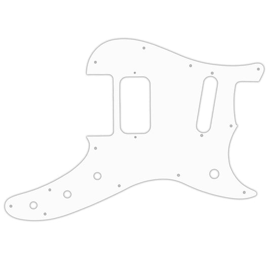 Fender Duosonic Offset HS - Thin Shiny White .060" / 1.52mm Thickness, No Bevelled Edge