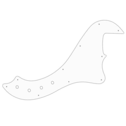 Squier by Fender Deluxe Dimension Bass IV - Thin Shiny White .060" / 1.52mm Thickness, No Bevelled Edge