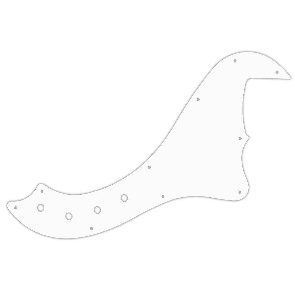 Squier by Fender Deluxe Dimension Bass V - Thin Shiny White .060" / 1.52mm Thickness, No Bevelled Edge