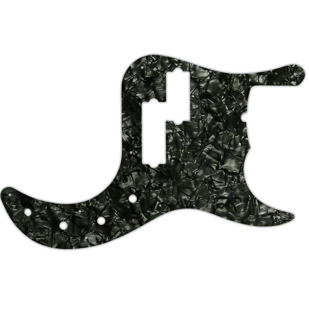 Fender American Deluxe 5 String Precision Bass - Black Pearl/White/Black 3 Ply