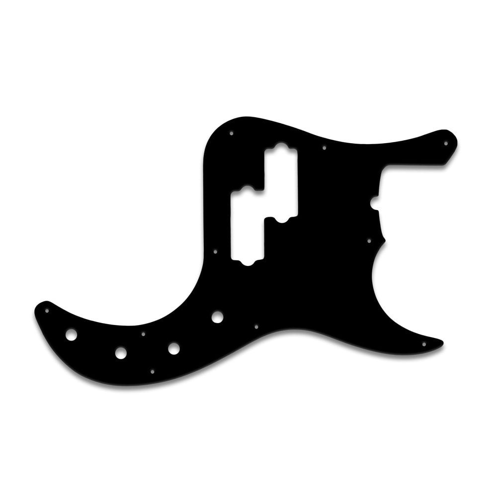 American Deluxe P Bass - Black/White/Black 3 ply