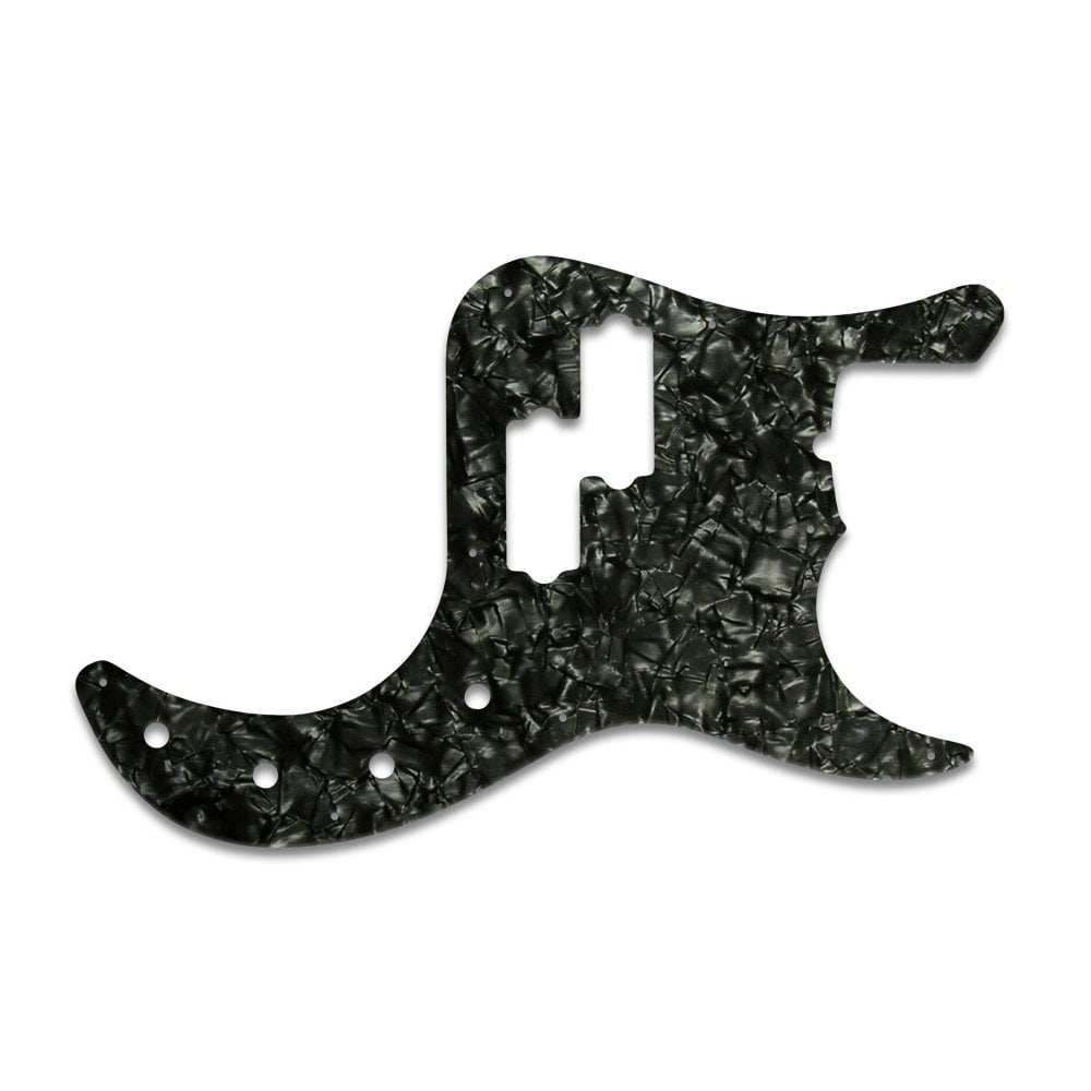 American Deluxe P Bass - Black Pearl/White/Black 3 Ply