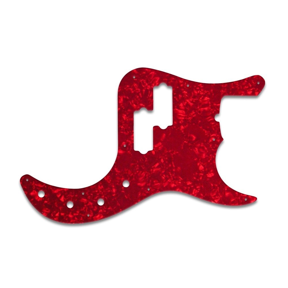 American Deluxe P Bass - Red Pearl White/Black/White 3 ply Lamination