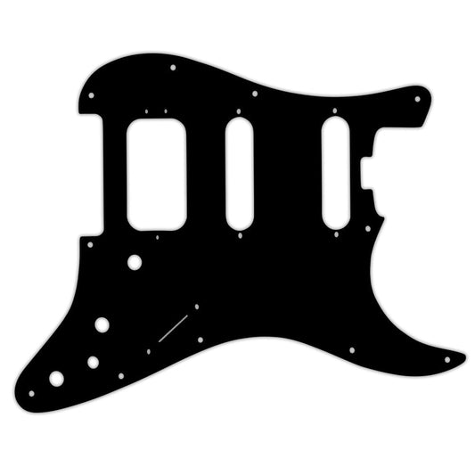 American Elite Stratocaster HSS  -  Solid Shiny Black .090" / 2.29mm thick, with bevelled edge