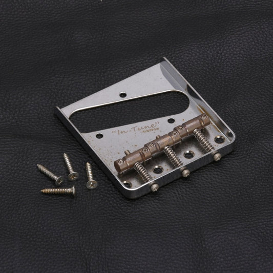 Telecaster Bridge with Brass "In-Tune" Saddles, Aged Finish