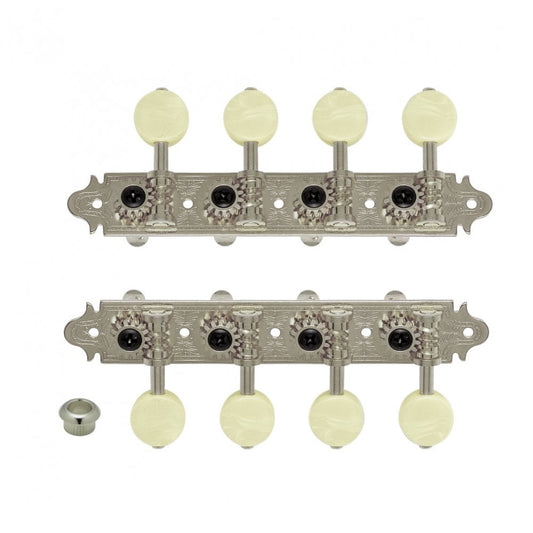 MA40 Reverse Wind A-Style Mandolin Machine heads with MM Buttons, 14:1 Gear Ratio