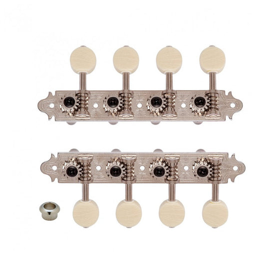 MA40 A-Style Mandolin Machine heads with MM Buttons, 14:1 Gear Ratio