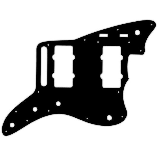 Jazzmaster 2014-2019 Made In Mexico Troy Van Leeuwen  - Thin Shiny Black .060" / 1.52mm Thickness, No Bevelled Edge