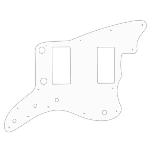 Jazzmaster 2013-2014 Made In China Modern Player HH  - Solid Shiny White .090" / 2.29mm thick, with bevelled edge
