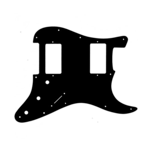 Fender Blacktop Series Strat 2 Humbuckers - Black/White/Black 3 ply