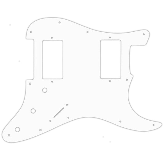 Fender Blacktop Series Strat 2 Humbuckers - Solid Shiny White .090" / 2.29mm thick, with bevelled edge