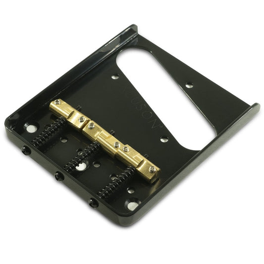 Hybrid Replacement Bridge For Fender American Standard Telecaster Steel With Intonated Brass Saddles