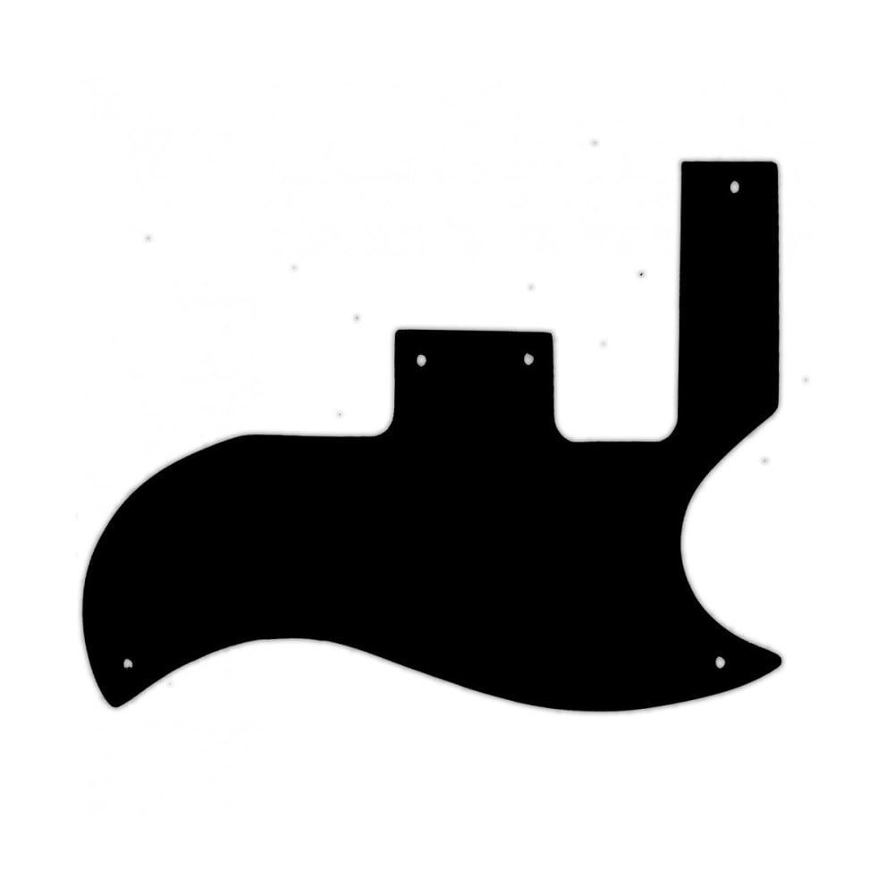 SG Special - Solid Shiny Black .090" / 2.29mm thick, with bevelled edge