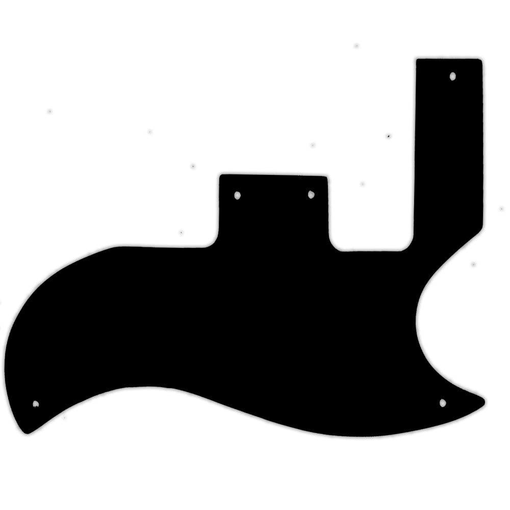 SG Special - Solid Shiny Black .090" / 2.29mm thick, with bevelled edge