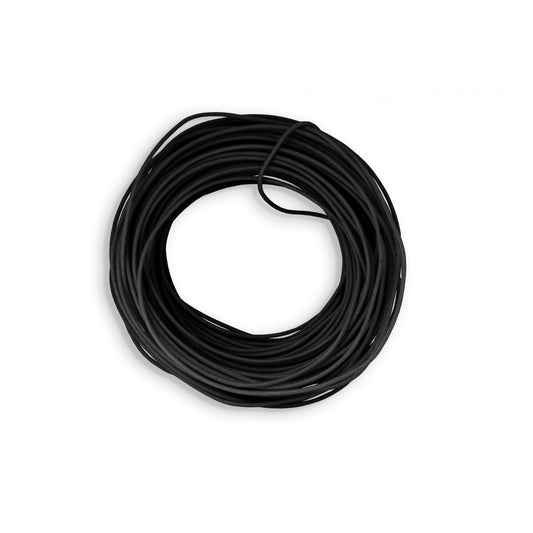 Vintage 22 Gauge Cloth-Covered Wire, Black - 50 Ft Bulk Length