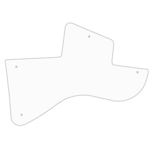 Les Paul Junior Special Humbucker -  Solid Shiny White .090" / 2.29mm thick, with bevelled edge