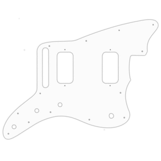 Jazzmaster HH  - Solid Shiny White .090" / 2.29mm thick, with bevelled edge