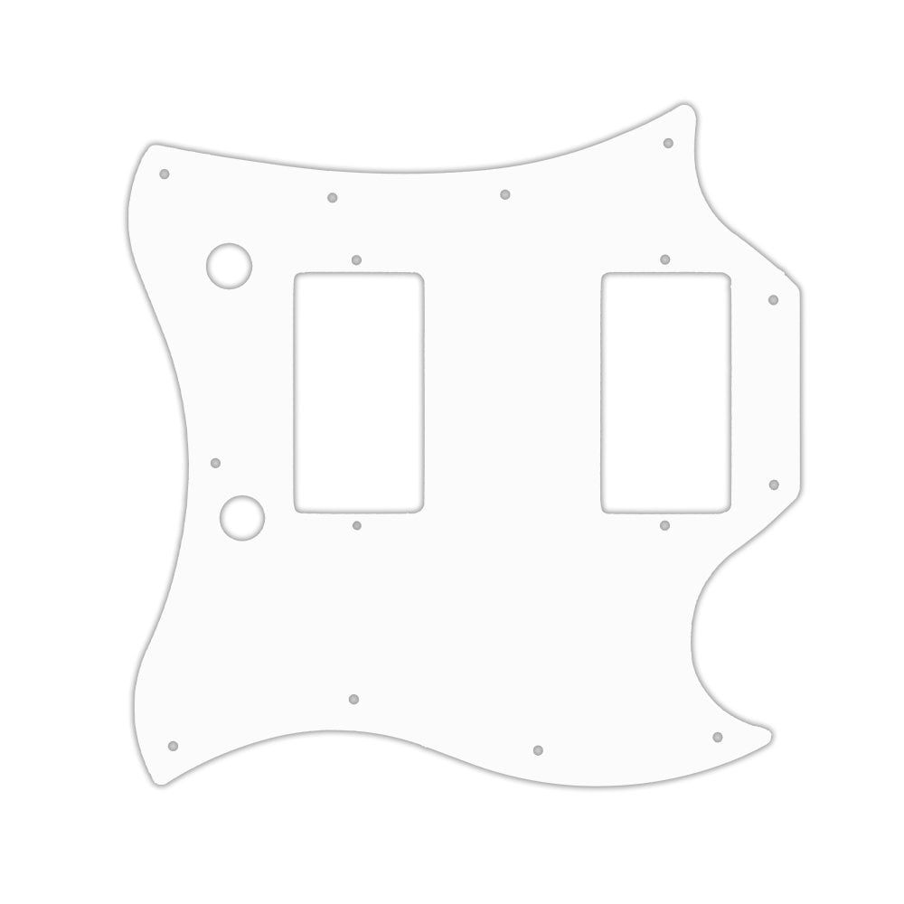 SG 2017 to Present Full Face - Thin Shiny White .060" / 1.52mm Thickness, No bevelled Edge