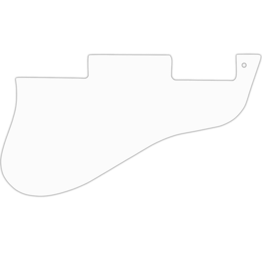 ES-335 Replacement Pickguard for USA 1960's Era Original and Reissue Models - Thin Shiny White .060" / 1.52mm Thickness, No Bevelled Edge