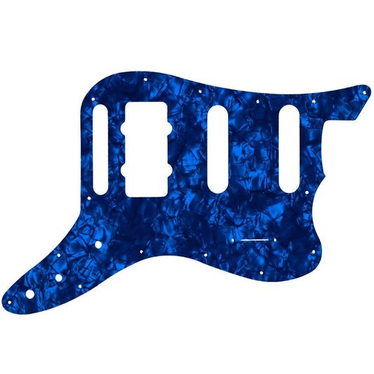 Fender Pawn Shop Bass Vi - Dark Blue Pearl Black/White/Black Lamination