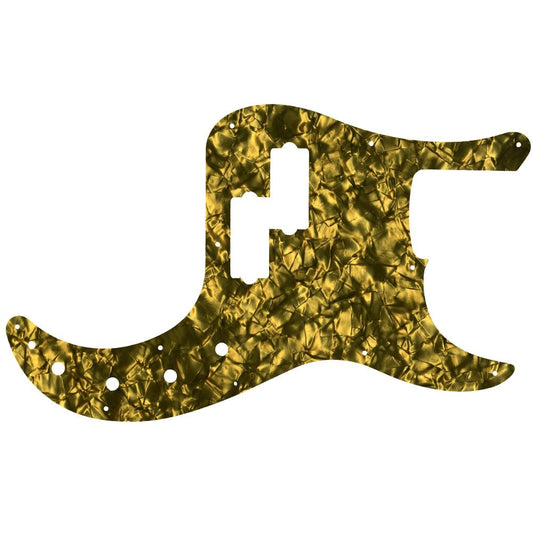 Fender 4 String American Elite 4 String Precison Bass - Gold Pearl Black/White/Black Lamination